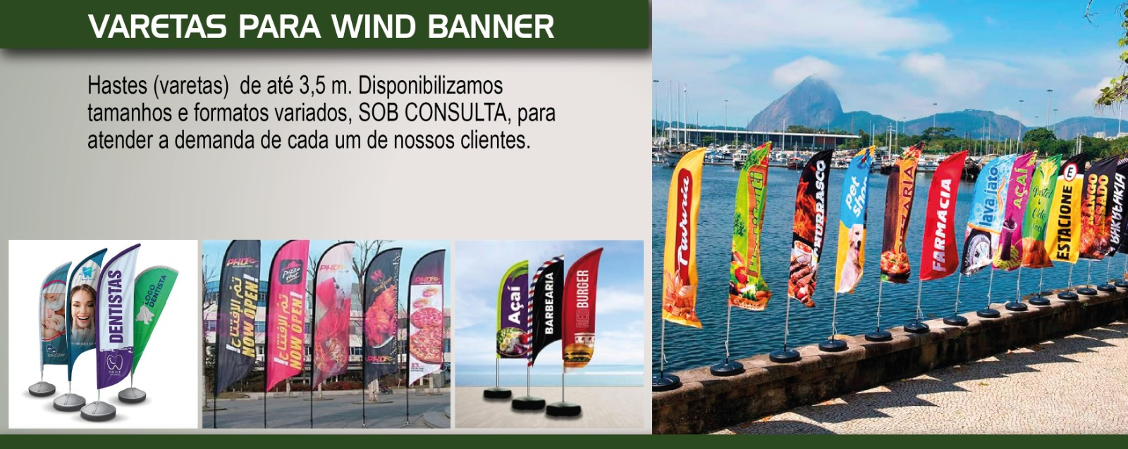 Varetas para wind banner