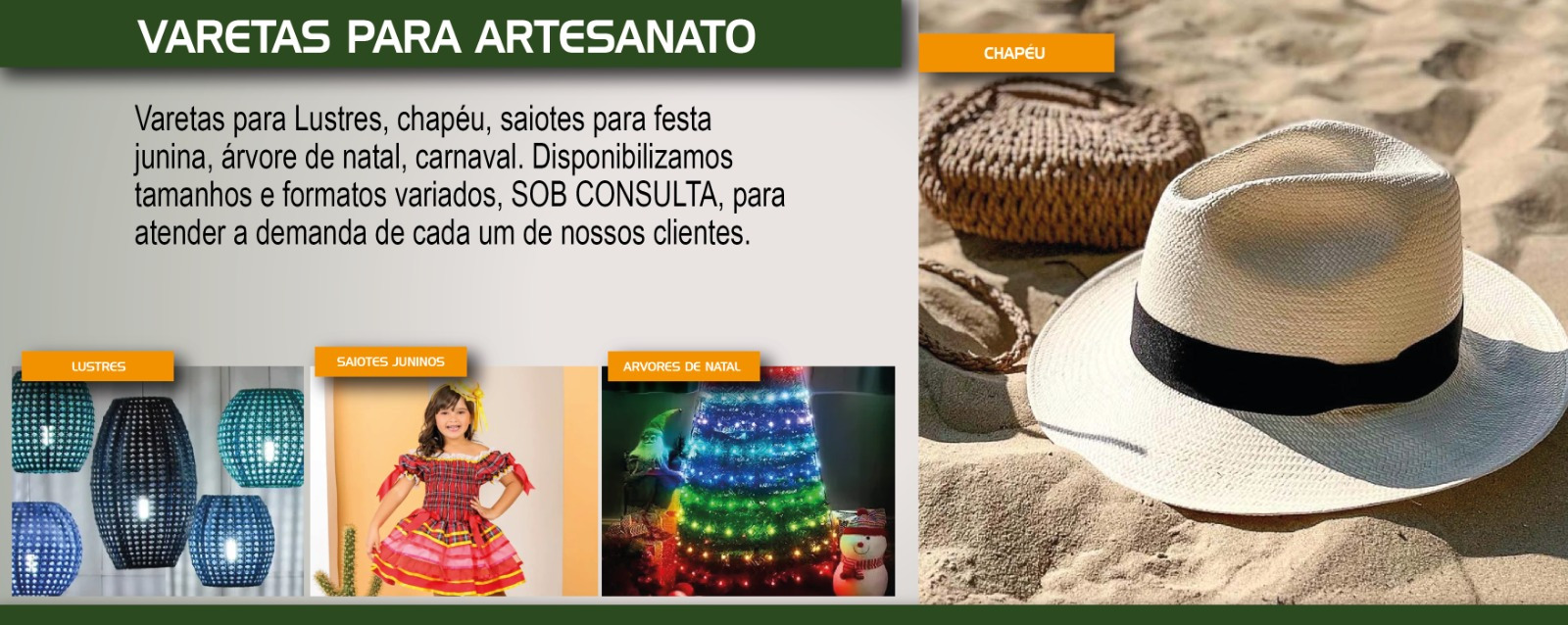 varetas para artesanato