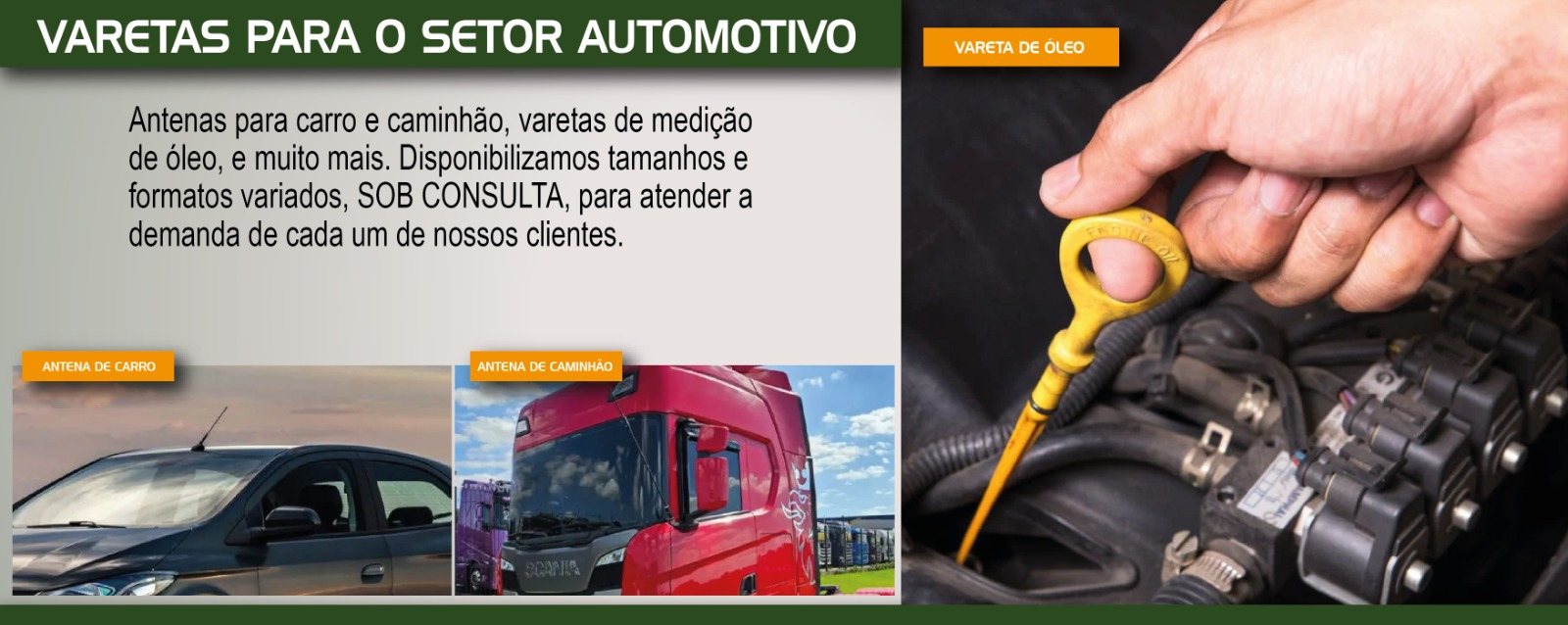 varetas para caminhão